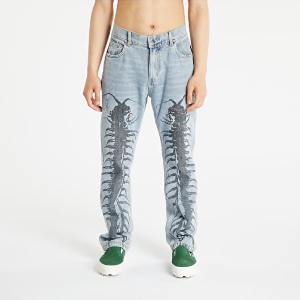 PLEASURES CRAWLER DENIM PANT size 28